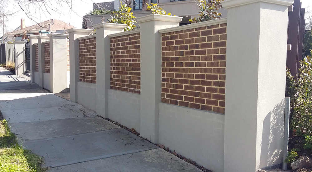 Solid Brick Fence Solid Brick Fence